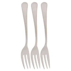 Nouval Frenzy Stainless Steel Desert Fork Set Silver - 3 Pieces