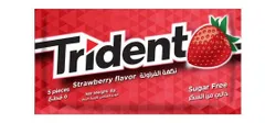 Trident Gum Strawberry Flavor - Sugar Free - 5 Per Pack