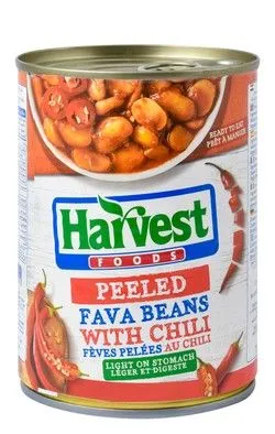 Harvest Foods Peeled Fava Beans With Chili - 400 Gr