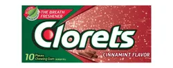 Clorets Chewing Gum Cinnamint Flavor - 10 Per Pack