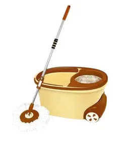 El Helal Shabah Cleaning Bucket With Mop And Spin Wringer - 1Pc