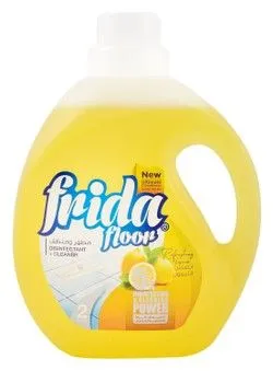 Frida 3In1 Multi Surface Floor Cleaning Disinfectant Liquid Lemon Scent - 2 L