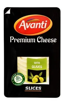 Avanti Premium Cheese Slices With Olives - 150 Gr