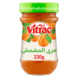 Vitrac Apricot Jam - Preservatives Free, Artificial Flavors Free, Artificial Colors Free - 230 Gr
