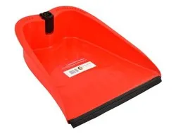 El Helal & Silver Star Red Dustpan With Stick - 1 Pcs