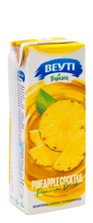 Beyti Pineapple Cocktail Drink - Artificial Flavors Free, Preservatives Free - 235 Ml
