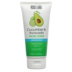 Beauty Formulas Cucumber And Avocado Revitalising Facial Scrub - 150Ml