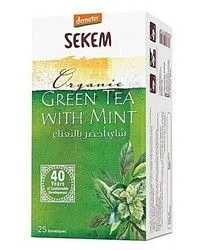 Sekem Organic Mint Green Tea Bags - 25 Per Pack