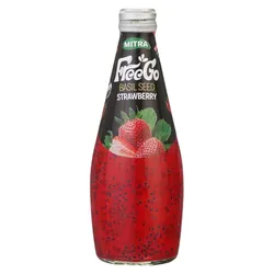 Free Go Basil Seed Drink With Strawberry - 290Ml