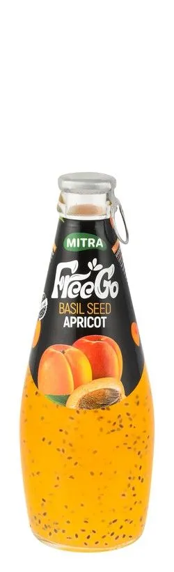 Mitra Free Go Apricot Basil Seed Drinks - 290 Ml