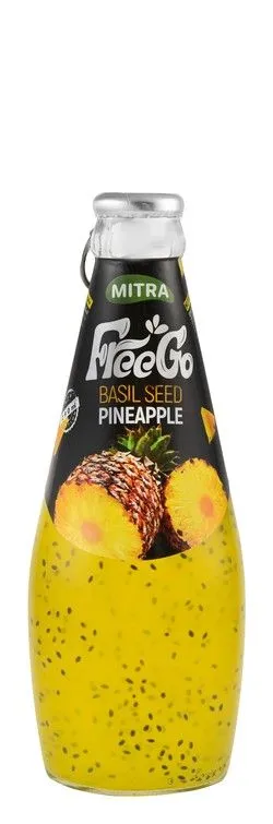 Mitra Free Go Pineapple Basil Seed Drink - 290 Ml