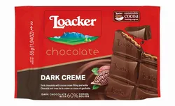 Loacker Dark Chocolate wirh Cream and Wafer - 55G