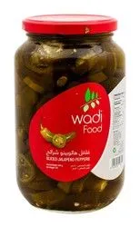 Wadi Food Sliced Jalapeno Peppers - 1 Kg