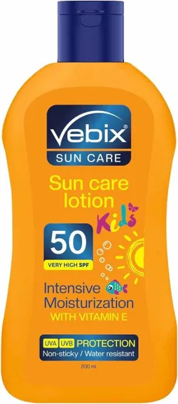 Vebix Sun Care Lotion 50 Spf Very High Protection For Kids - 200 Ml