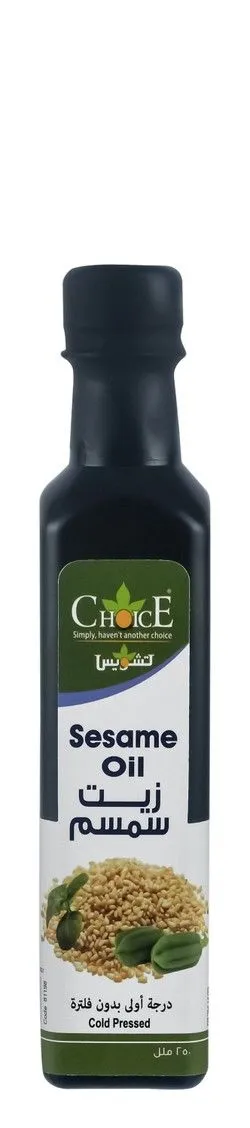 Choice Sesame Oil (Natural Omega 6) Cold Pressed - 250 Ml