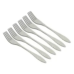 Image F20 Stainless Steel Sweet Fork Silver - 6 Pieces