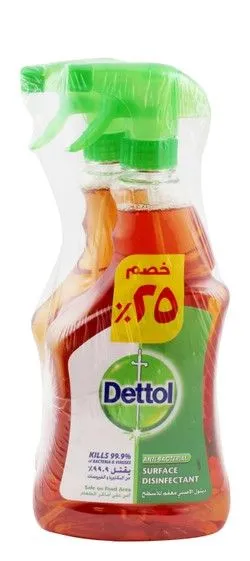 Dettol Antibacterial Surface Disinfectant Spray (25% Off) - 2 X 500 Ml