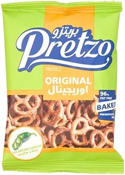 Pretzo Jalapeno Cheese Crackers - 32 G
