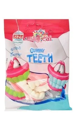 Magical Gummy Teeth Soft Candy - 90 Gr