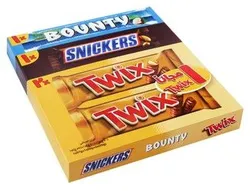 Bounty, Snickers & Twix Chocolate Bars - 207 Gr