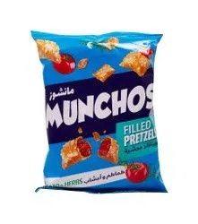 Munchos Filled Pretzels Tomato & Herbs Flavor - 35 Gr