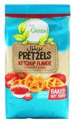 Live Green Baked Pretzels Ketchup Flavor - 180 Gr