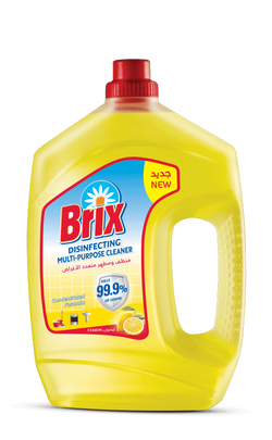 Brix Disinfecting Liquid Floor Cleaner Lemon Scent - 3 L