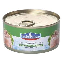 Fisherman Chunks Tuna In Soybean Oil With Brine- 170 Gm