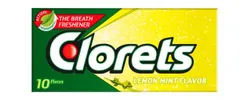 Clorets Chewing Gum Lemon Mint Flavor - 10 Per Pack