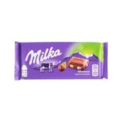 Milka Chocolate With Whole Hazelnuts - 90 Gr
