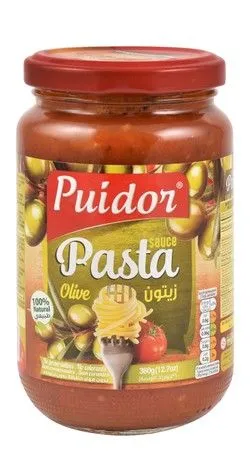 Puidor Olive Pasta Sauce - Preservatives Free, Colorants Free - 360 Gr