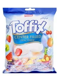 Elvan Toffix Center Filled Soft Candies Fruit Flavor - 200 Gr