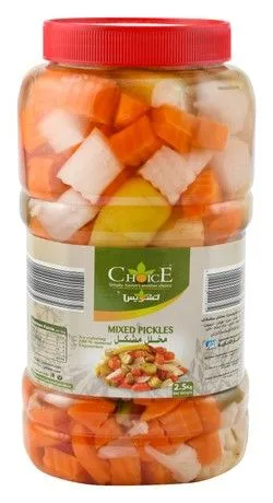 Choice Mixed Pickles - Coloring Free - 2.5 Kg