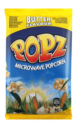 Popz Microwave Popcorn Butter Flavor - 90 Gr