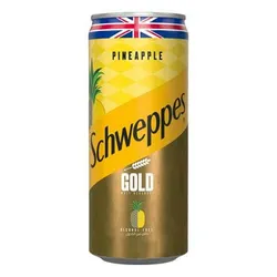 Schweppes Gold Pineapple Malt Drink - Alcohol Free - 300 Ml