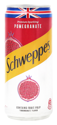 Schweppes Sparkling Pomegranate Drink With Fruit Pulp - 300 Ml