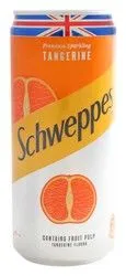 Schweppes Sparkling Tangerine Drink With Fruit Pulp - 300 Ml