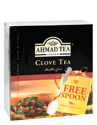 Ahmad Clove Tea Bags With Spoon - 100 Per Pack
