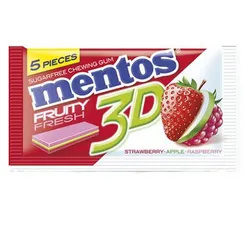Mentos Sugar Free Gum With Strawberry & Apple & Raspberry - 8 5 G
