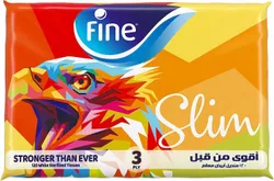 Fine Slim Sterilized Facial Tissues, 3 Ply - 120 Tissue
