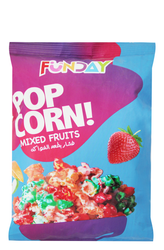 Funday Popcorn Mix Fruits Flavor - 50 Gr