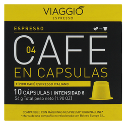 Viaggio Espresso Coffee Capsules - 10 Capsules