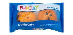 Funday Muffin Cake With Vanilla & Chocolate Chips - 2 Per Pack