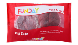 Funday Red Velvet Cup Cakes With Milk Filling - 2 Per Pack