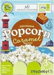 Maison Microwave Popcorn With Caramel - 3*90G