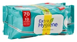 Extra Hygiene Baby Wet Wipes With Vitamin E - Alcohol Free - 3 X 80 Tissues