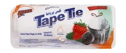 Queen Tape Tie White Garbage Bags (45X50Cm) - 30 Per Pack