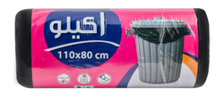Queen Black Plastic Garbage Bags Roll (110X80Cm ) - 1 Kg