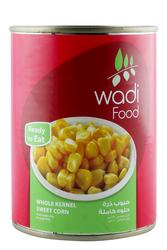 Wadi Food Whole Kernels Sweet Corn - 400 Gr