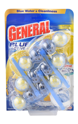 General Blue Active Toilet Rim Blocks Lemon Scent - 150 Gr